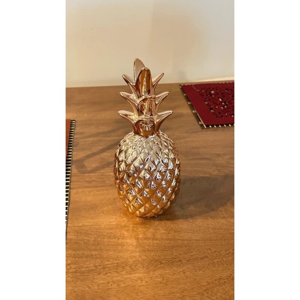 Rose Gold Pineapple Figurine Home Decor